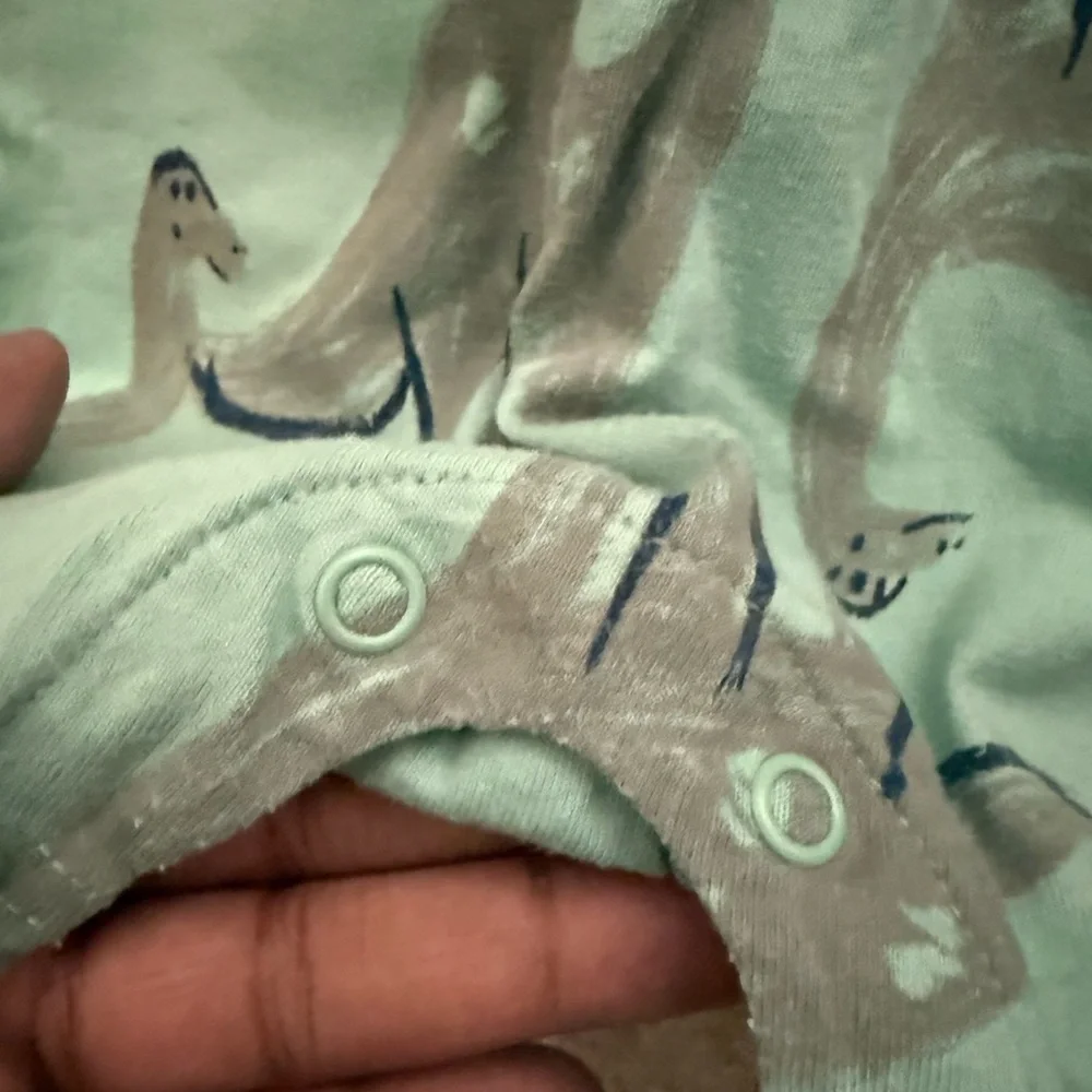 Carter's Light Green Baby Tee with Subtle Print